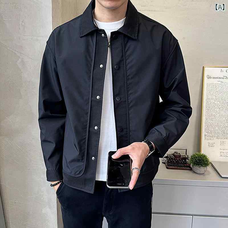 Rakuten - メンズ ファッション 春夏 秋冬 かっこいい オシャレ モテ 男性用 紳士服 服 韓国 シンプル 大人 メンズジャケット ニットパッチワークトップスメンズ ジャケット