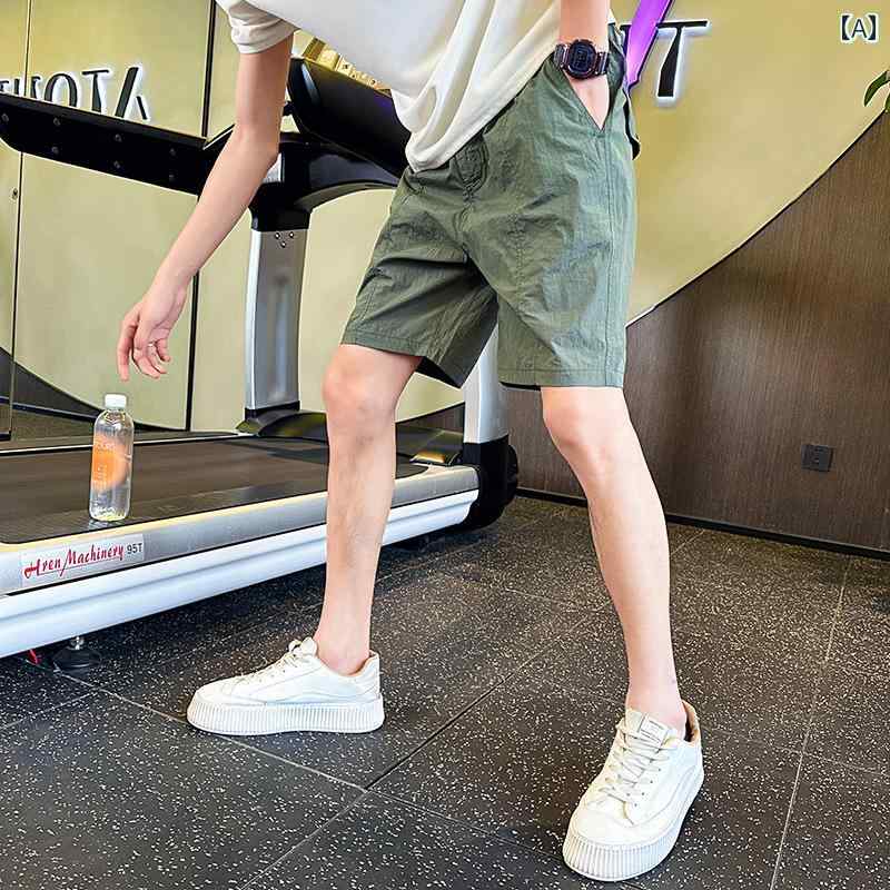 メンズ ファッション 春夏 秋冬 かっこいい オシャレ モテ 男性用 紳士服 服 韓国 シンプル 大人 メンズショートパンツ ストレートオーバーオールメンズビーチショーツ