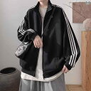 メンズ ファッション 春夏 秋冬 かっこいい オシャレ モテ 男性用 紳士服 服 韓国 シンプル 大人 アメリカファッション メンズ ストライプジャケットスポーツベースボールジャケット 多目 カジュアルスタンドカラージャケット