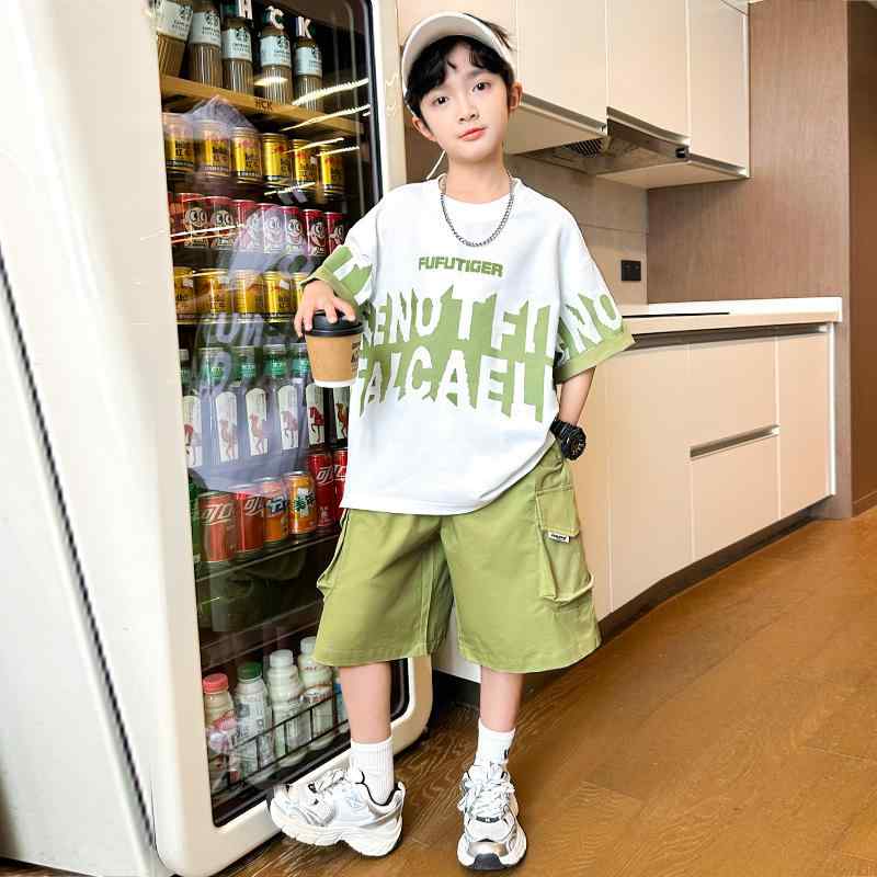 Other - 春夏 秋冬 キッズ 子供 ベビー 赤ちゃん ファッション おしゃれ かわいい かっこいい 男 女 韓国 男子 夏服 夏 半袖 M サイズ L サイズ 子供用 男子 夏服 ショート パンツ クール シンプル