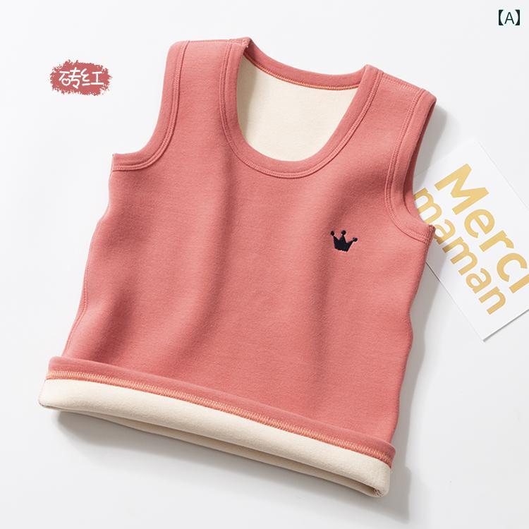 春 夏 秋 冬 キッズ 子供 ベビー 赤ちゃん ファッション おしゃれ かわいい かっこいい 男 女 韓国 子供用 暖かい ベスト 女子 裏起毛 暖かい ベスト ベビー インナー ウェア 厚底 男子 ベスト 秋冬 ベスト