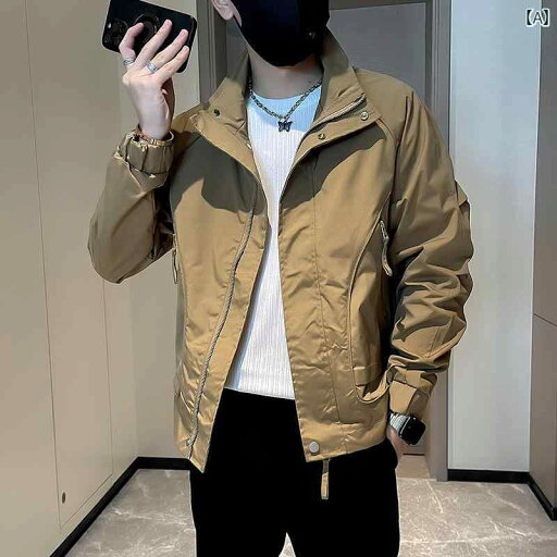メンズ ファッション 春夏 秋冬 かっこいい オシャレ モテ 男性用 紳士服 服 韓国 シンプル 大人 メンズジャケットファッションワークウェアスタンドカラージャケットメンズ カジュアルショートトップス メンズ ファッション 春夏 秋冬 かっこいい オシャレ モテ 男性用 紳士服 服 韓国 シンプル 大人 メンズジャケットファッションワークウェアスタンドカラージャケットメンズ カジュアルショートトップス