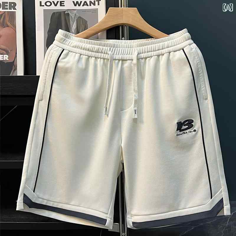 メンズ ファッション 春夏 秋冬 かっこいい オシャレ モテ 男性用 紳士服 服 韓国 シンプル 大人 夏 メンズカジュアル ショート 通気性 スポーツ スプライシング パンツ