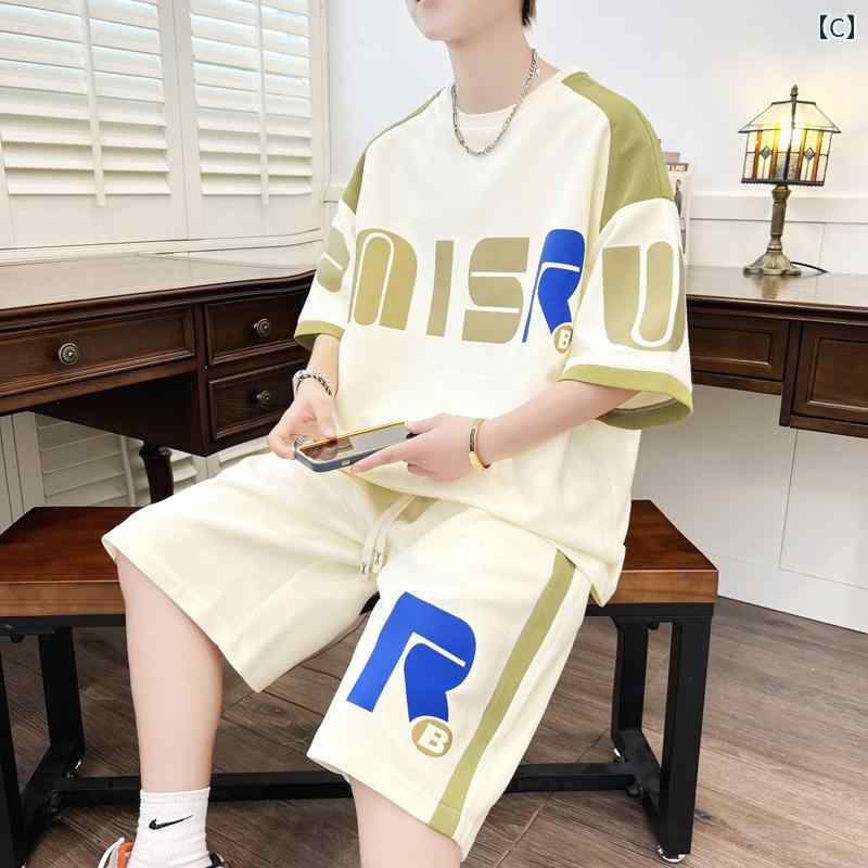 メンズ ファッション 春夏 秋冬 かっこいい オシャレ モテ 男性用 紳士服 服 韓国 シンプル 大人 男の子 ビッグ ボーイ ティーンエイジャー カジュアル スポーツ 半袖 夏服