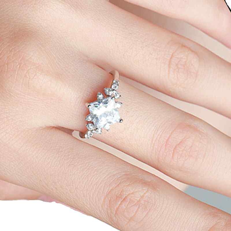 韓国 おすすめ 春夏 秋冬 レディース 女性 ファッション かわいい おしゃれ モテ アクセサリー ジュエリー リング 指輪 シンプル キラキラ クリスタル ラインストーン シンプル