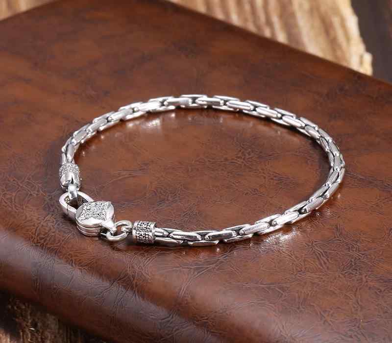 韓国 おすすめ 春夏 秋冬 メンズ 男性 ファッション かっこいい おしゃれ モテ アクセサリー ジュエリー ブレスレット レトロ 彫刻 柄 模様 シンプル チェーン 個性的 高級 シルバー
