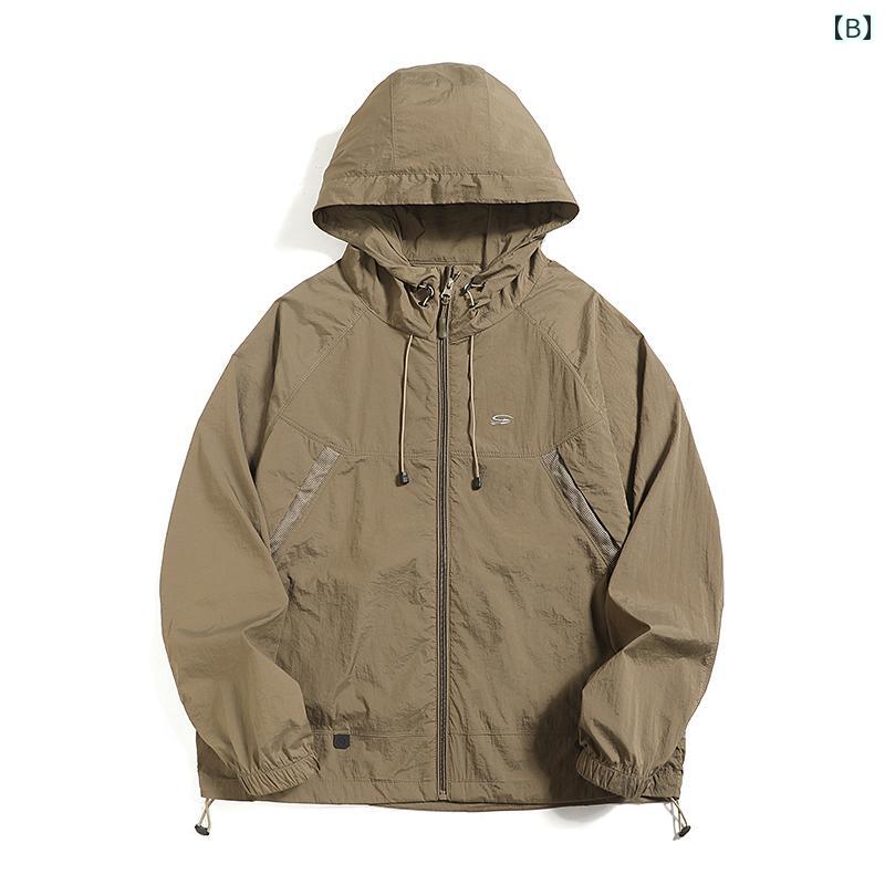 メンズ ファッション 春夏 秋冬 かっこいい オシャレ モテ 男性用 紳士服 服 韓国 シンプル 大人 薄手 アウトドア スポーツ 速乾 日焼け防止 新型 三層 日よけ 紫外線 防止 ジャケット