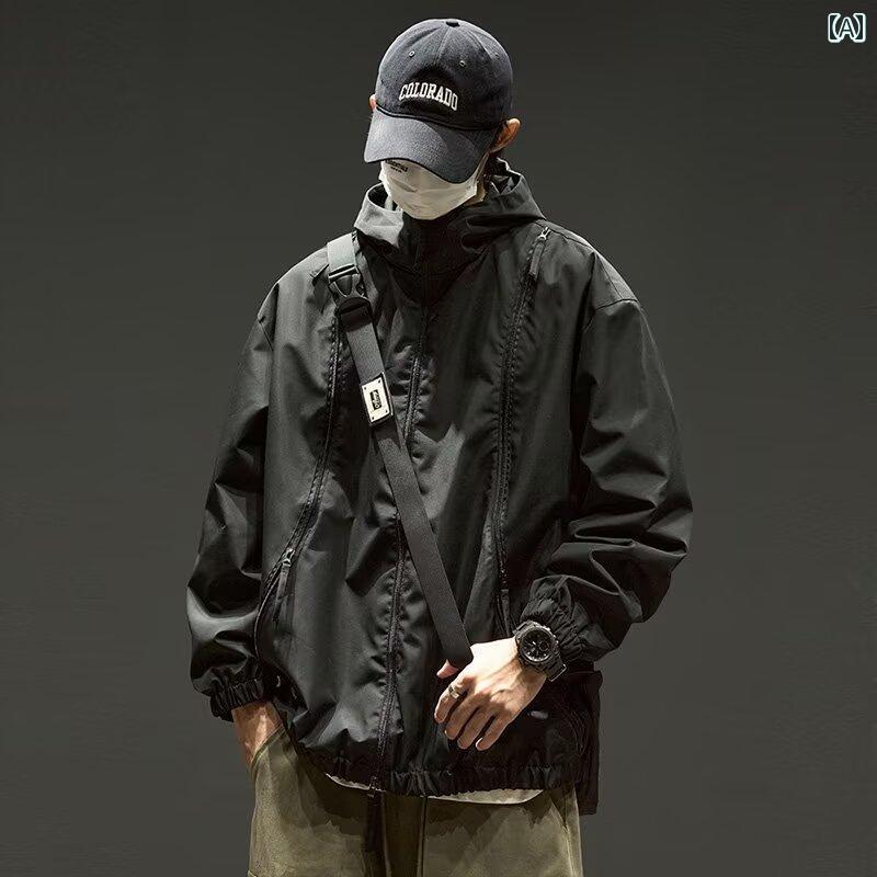 メンズ 服 シンプル ファッション オシャレ 大人 かっこいい 大きいサイズ ストリート 紳士服 フード スウェットシャツ T シャツ 長袖 シャツプルオーバー ジャケット