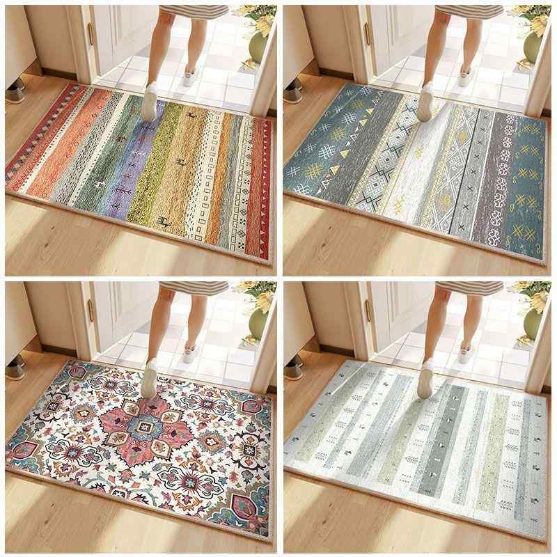おしゃれ かわいい 韓国 インテリア 小物 雑貨 寝室 玄関 風呂 バス 浴室 足 フロア ベッド マット ペルシャ 絨毯 ドア 吸水 滑り止め 柄 模様 個性的 カラフル(3.0)