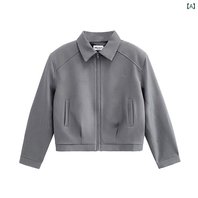 メンズ ファッション 春夏 秋冬 かっこいい オシャレ モテ 男性用 紳士服 服 韓国 シンプル 大人 スーツ ジャケット 取り外 可能 ショ..