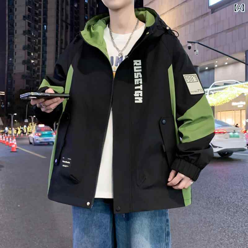 メンズ ファッション 春夏 秋冬 かっこいい オシャレ モテ 男性用 紳士服 服 韓国 シンプル 大人 ジャケット 男子 中高生 ティーンエイジャー 年上 男子 ジャケット