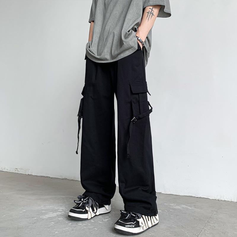 メンズ ファッション 春夏 秋 冬 かっこいい オシャレ モテ 男性用 紳士服 服 韓国 シンプル 大人 アメリカ 機能的 男性オーバー オール アウトドア 登山オーバー オール ストレート レッグ カジュアル パンツ