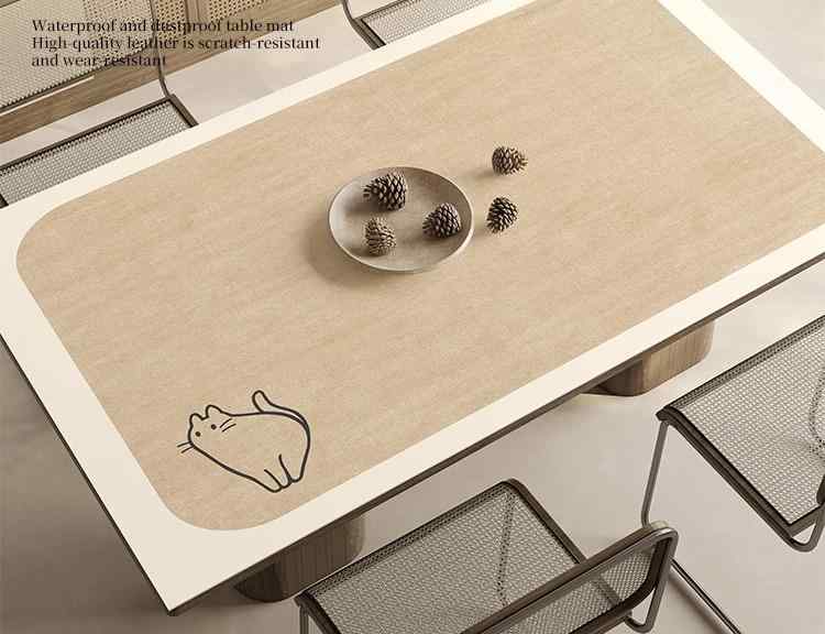 インテリア 雑貨 韓国 リビング テーブル 机 クロス マット 保護 おしゃれ かわいい 防汚 高級 ダイニング 防水 耐油 シンプル 花 猫 パンダ クマ 花 北欧 イラスト
