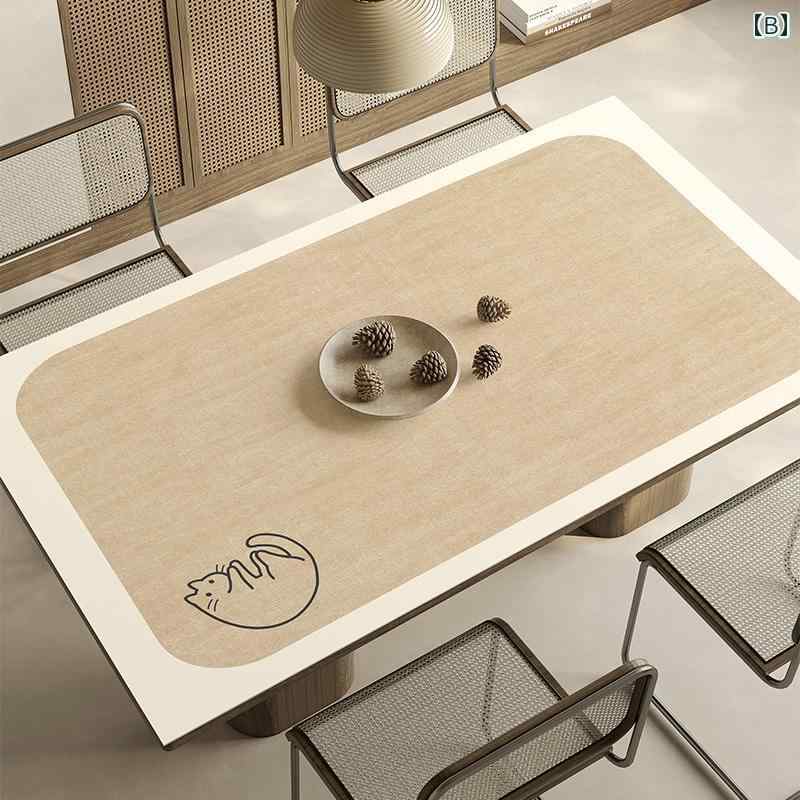 インテリア 雑貨 韓国 リビング テーブル 机 クロス マット 保護 おしゃれ かわいい 防汚 高級 ダイニング 防水 耐油 シンプル 花 猫 パンダ クマ 花 北欧 イラスト