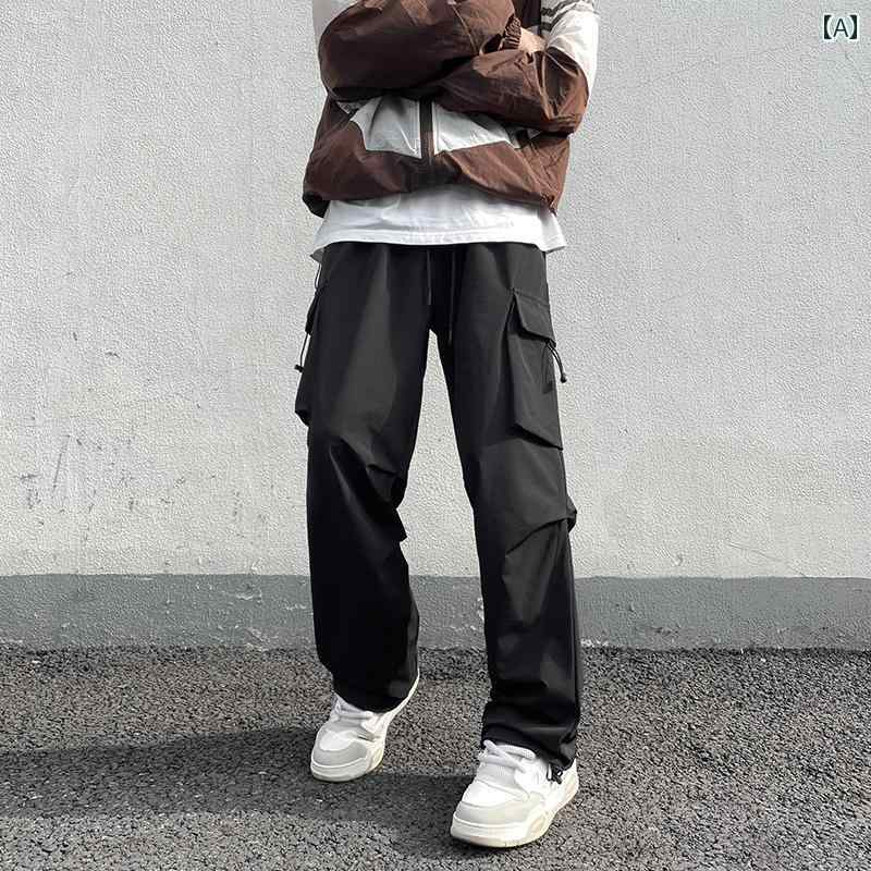 メンズ ファッション 春夏 秋冬 かっこいい オシャレ モテ 男性用 紳士服 服 韓国 シンプル 大人 アメリカ 空挺 部隊 オーバー オール パンツ メンズ 秋 ファッション ワイド レッグ ストレート カジュアル 登山 アサルト パンツ