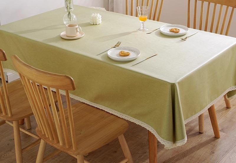 インテリア 雑貨 韓国 リビング テーブル 机 クロス マット 保護 おしゃれ かわいい 防汚 高級 長方形 正方形 シンプル 防水 防油 無地 レース フリル