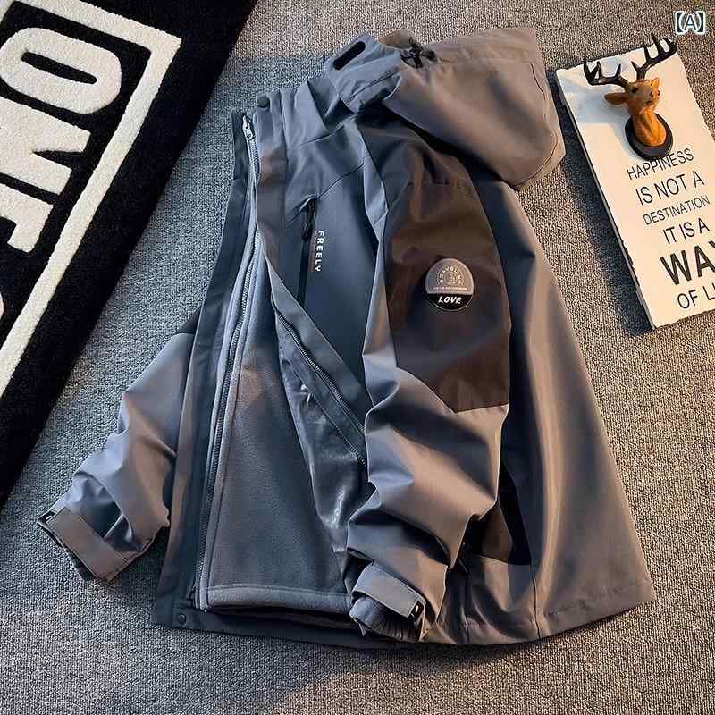 メンズ ファッション 春夏 秋冬 かっこいい オシャレ モテ 男性用 紳士服 服 韓国 シンプル 大人 厚手 ジャケット 暖かい 綿 ジャケット