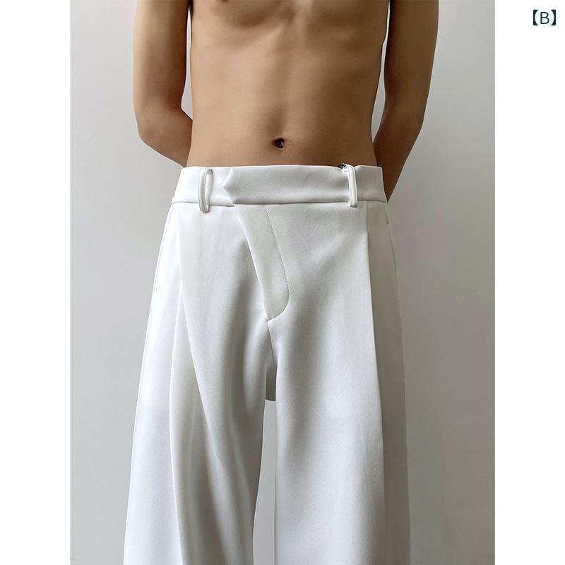 メンズ ファッション 春夏 秋冬 かっこいい オシャレ モテ 男性用 紳士服 服 韓国 シンプル 大人 マルジェラ　冷感　トラウザーズ　ドレープ　高級　ナポリ　クリーン　フィット　ストレート　カジュアル　スーツ