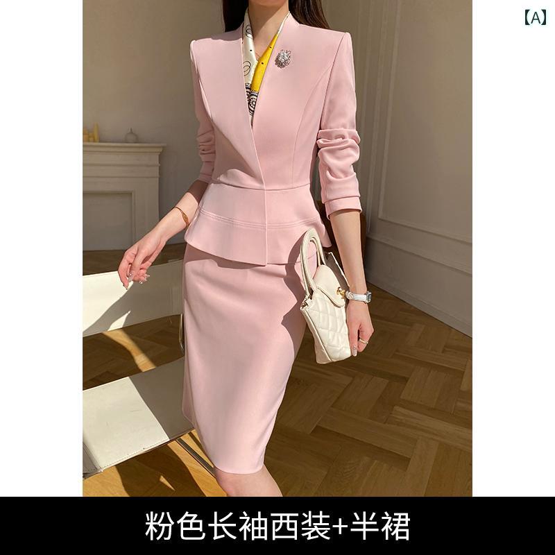 Rakuten - レディース ファッション おしゃれ 春夏 秋　冬 大人 上品 高級 マダム ミス ミセス プレゼント 婦人服　母 母　腹部　カバー　上品　スーツ　カジュアル　スリム　スカート　　制服