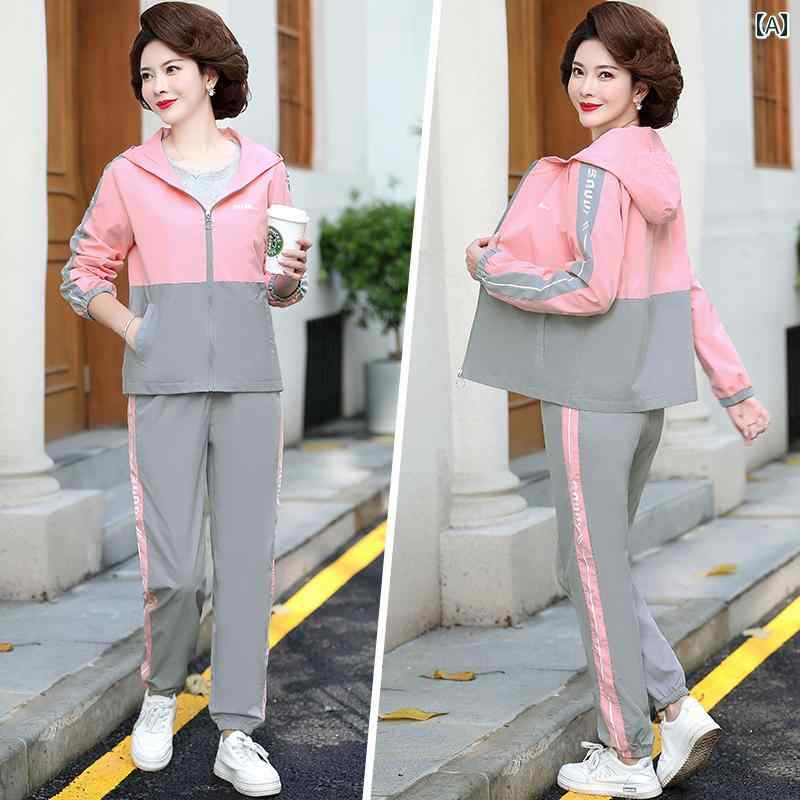 レディース ファッション おしゃれ 春夏 秋　冬 大人 上品 高級 マダム ミス ミセス プレゼント 婦人服　母 母　スタイリッシュカジュアル　ジャケット　トップス　スポーツウェア　セット　スーツ