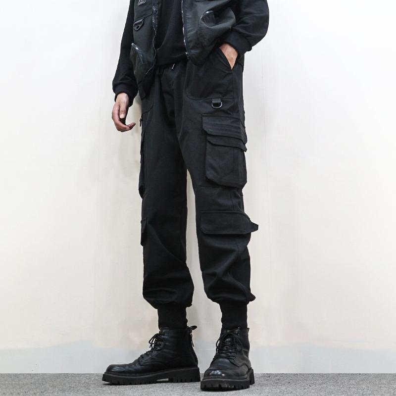 樂天商城 - メンズ ファッション 春夏 秋 冬 かっこいい オシャレ モテ 男性用 紳士服 服 韓国 シンプル 大人 薄手 オーバー オール レギンス ブラック タクティカル 機能 パンツ スリムフィット モーター サイクル パンツ