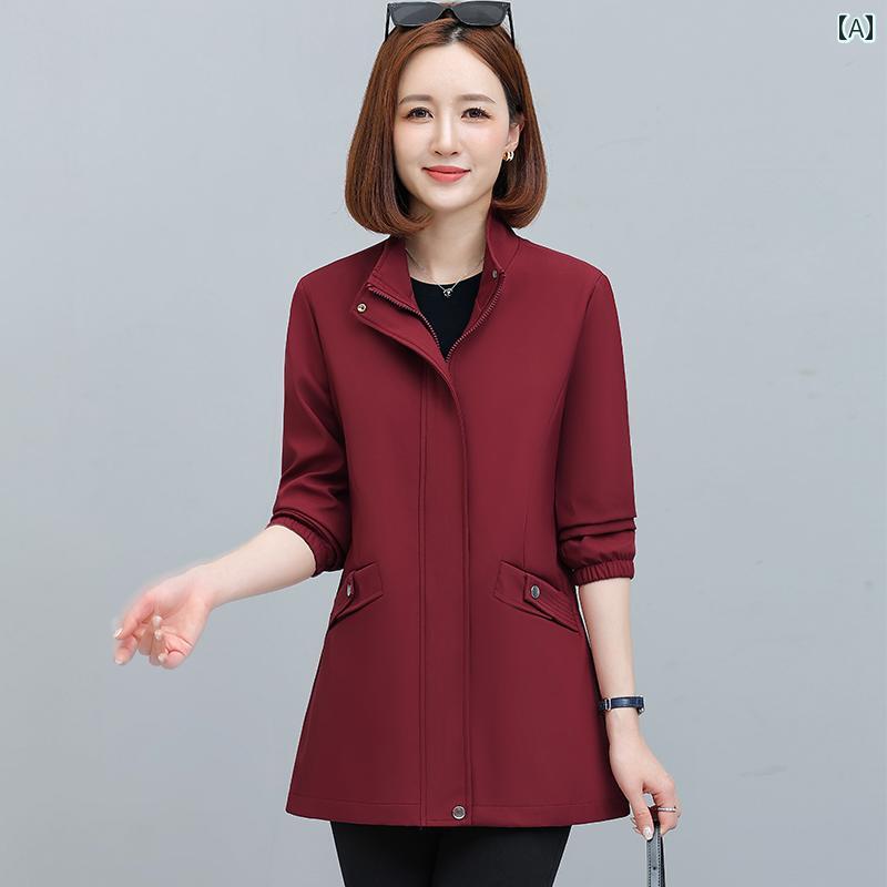 Rakuten - レディース ファッション 春夏 秋冬 かわいい オシャレ 韓国 　使える　お母さん　カジュアル　ゆったり　トレンチコート