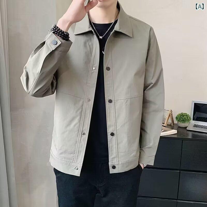 樂天商城 - メンズ ファッション 春夏 秋冬 かっこいい オシャレ モテ 男性用 紳士服 服 韓国 シンプル 大人 ビジネス　ジャケット　無地　シンプル　快適　スタイリッシュ　薄手　カーディガン　トップス