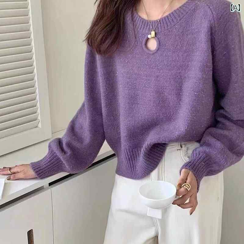 樂天商城 - レディース ファッション 春夏 秋冬 かわいい オシャレ 韓国 着心地　スリム　シルエット　華やかさ　高級感　大きめ　サイズ　インナー　レイヤー　セーター
