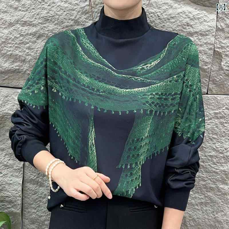 レディース ファッション 春夏 秋冬 かわいい オシャレ 韓国 T　シャツ　魅力的　スタイリッシュ　スカーフ　ネックウォーマー　スリム　フィット　薄手　フリース　ベース　レイヤー