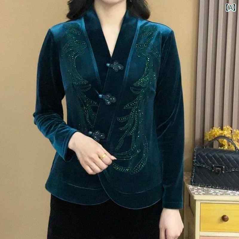 レディース ファッション 春夏 秋冬 かわいい オシャレ 韓国 おしゃれ　スタイリッシュ　長袖　Vネック　ベルベット　カーディガン　　ボタン　　ママ