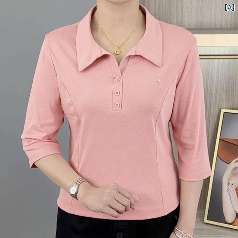 Other - レディース ファッション 春夏 秋冬 かわいい オシャレ 韓国 カジュアル　シック　無地　ミッド　スリーブ　　スリム　エレガント　トップス