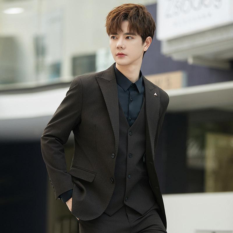 メンズ ファッション 春夏 秋冬 かっこいい オシャレ モテ 男性用 紳士服 服 韓国 シンプル 大人 スーツ 結婚式 衣装 フォーマル カジュアル スーツ ジャケット クール スタイリッシュ