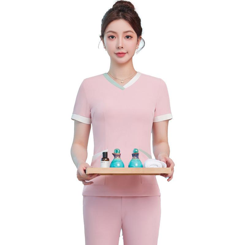 ・カラー展開: ピンクトップス、ライムグリーントップス、ブルートップス、ピンクトップス+スカート、ライムグリーントップス+スカート、ブルートップス+スカート、ピンクトップス+パンツ、ライムグリーントップス+パンツ、ブルートップス+パンツ、ピンクトップス+スカート+パンツ、ライムグリーントップス+スカート+パンツ、ブルートップス+スカート+パンツ・サイズ展開: S、M、L、XL、2XL、3XL、4XL・主な素材: ポリエステル・主な素材混紡率: 95%以上・サブ素材: スパンデックス・サブ素材混紡率: 30%以下・スタイル: エレガント