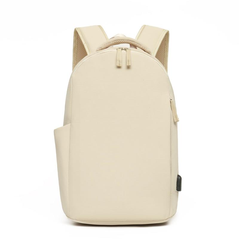 リュックサック レディース メンズ 軽量 ナイロン 無地 旅行 通勤 学生用 USB 14インチPC収納 20-35L 大容量 クッション肩紐 高級感 夏 ホワイト グレー ブラック　2)(4.0)