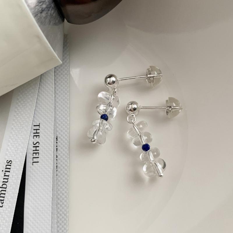 ・カテゴリ: 耳飾り・モチーフ: 幾何学型・カラー展開: 青金石・対象: 女性用・スタイル: 清新甜美