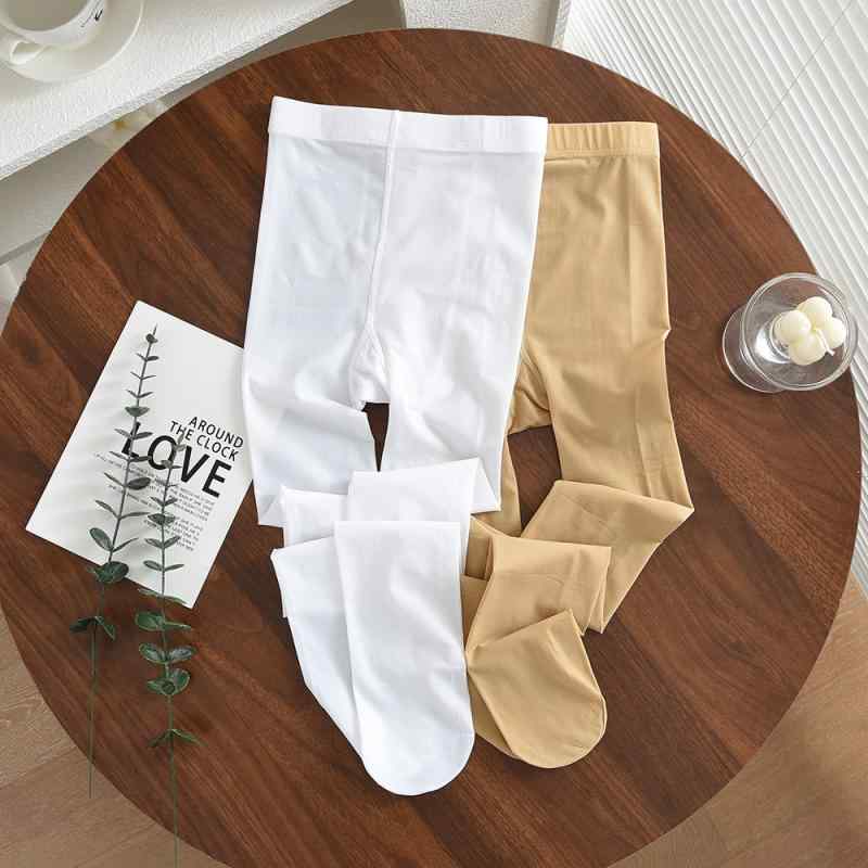 子供用タイツ ガールズ バレエ ダンス 白 薄手 高腰 ストッキング 3歳～8歳