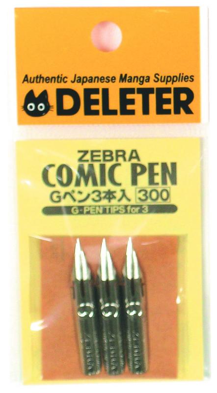 デリーター ゼブラコミックGペン (3本入)