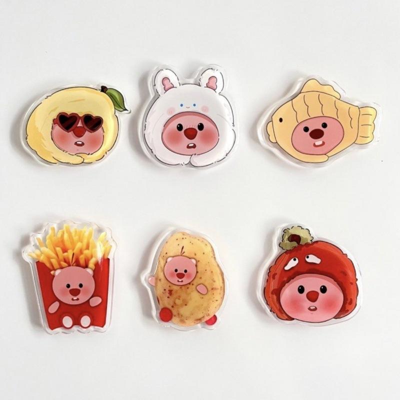 楽天YKsakai冷蔵庫用マグネット アクリル製 3D 立体 カートゥーン キャラクター