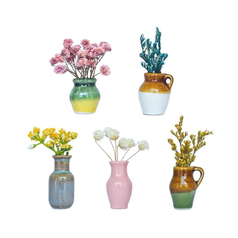 花瓶 レディース 磁器 冷蔵庫用マグネット 磁石付き 欧美風 紫色系