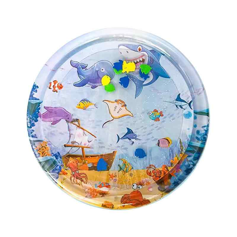 ペット用 水 охлаждающая подстилка 犬 猫 水入れタイプ PVC素材 海洋世界 夏日狂欢 扬帆起航 外径65cm..