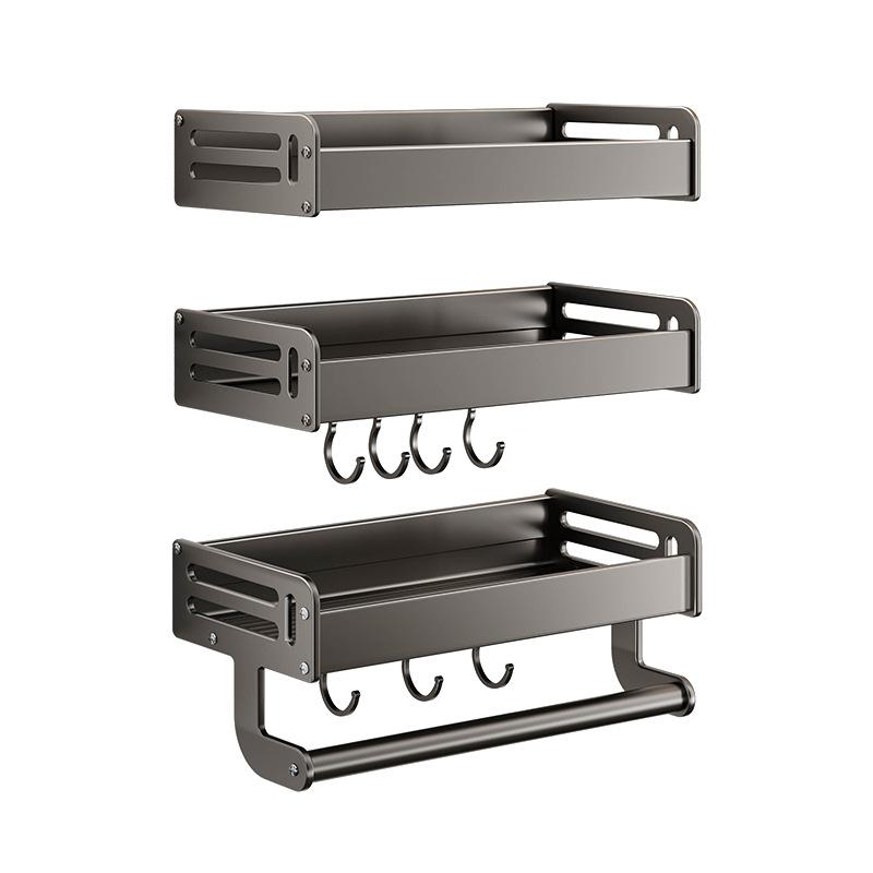 キッチンラック レディース メンズ 調味料ラック 壁掛け式 多機能収納ラック アルミ製 20cm 25cm 30cm 35cm 40cm 50cm 60cm