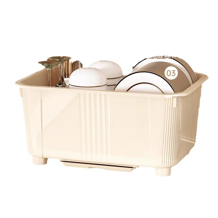 食器棚 レディース メンズ 大容量 食器 皿 箸 キッチン ラック 水切り 巨大号 パールホワイト クリームイエロー 特大号 加大号 現代風