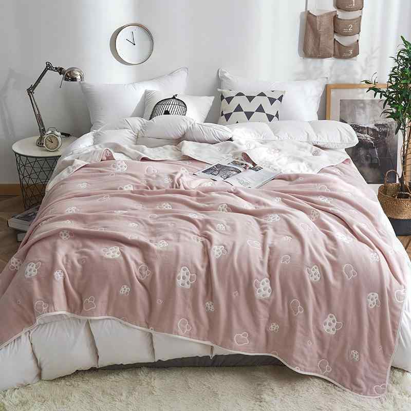 タオルケット シングル ダブルサイズ 綿 ガーゼケット 吸水速乾 通気性 春秋 大判 いちご キノコ パイ..