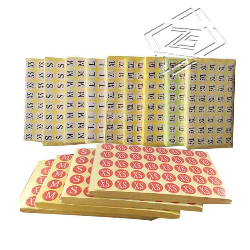 ステッカー シール 衣類 帽子 サイズ タグ 丸形 正方形 長方形