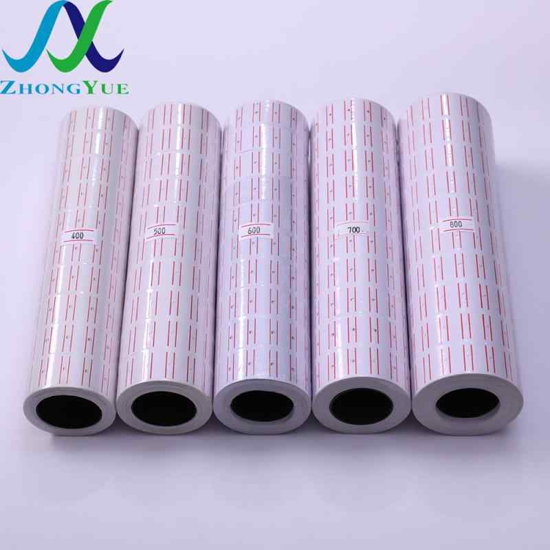 値札ラベル スーパーマーケット商品 価格ラベル ステッカー 白/カラー 単列 ラベル紙 卸売(2)