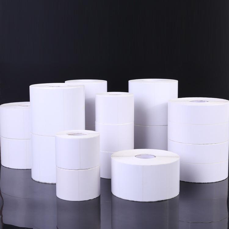 ラベル シール 銅版紙 正方形 長方形 熱溶融粘着剤 白底紙 食品 日用品 商標 電子 快递