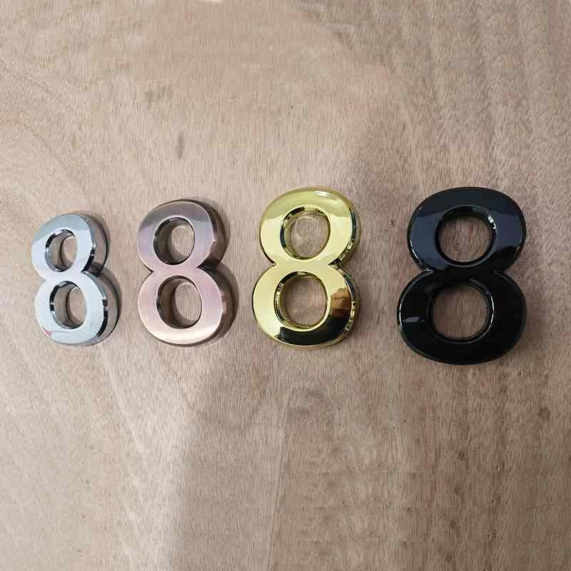 標識・サイン 3D 立体 数字 ドア番号 プレート ABS樹脂 ホテル 部屋番号 シルバー ゴールド ブラック ブロンズ