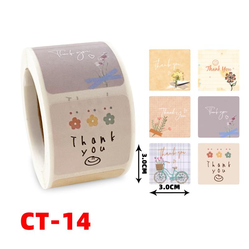 ステッカー ラベルシール 銅版紙 正方形 3×3cm 詰め合わせ アソート