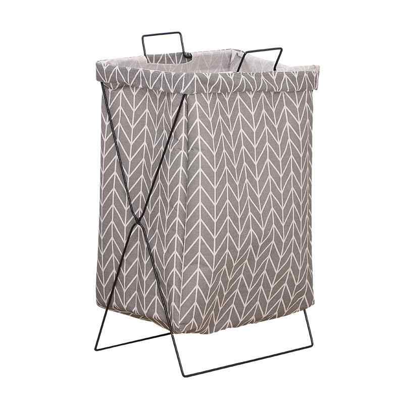 ランドリーバスケット 折りたたみ式 ランドリーボックス ランドリー収納 洗濯カゴ 帆布 スチールフレーム 大容量 ブラック ストロベリー アロー