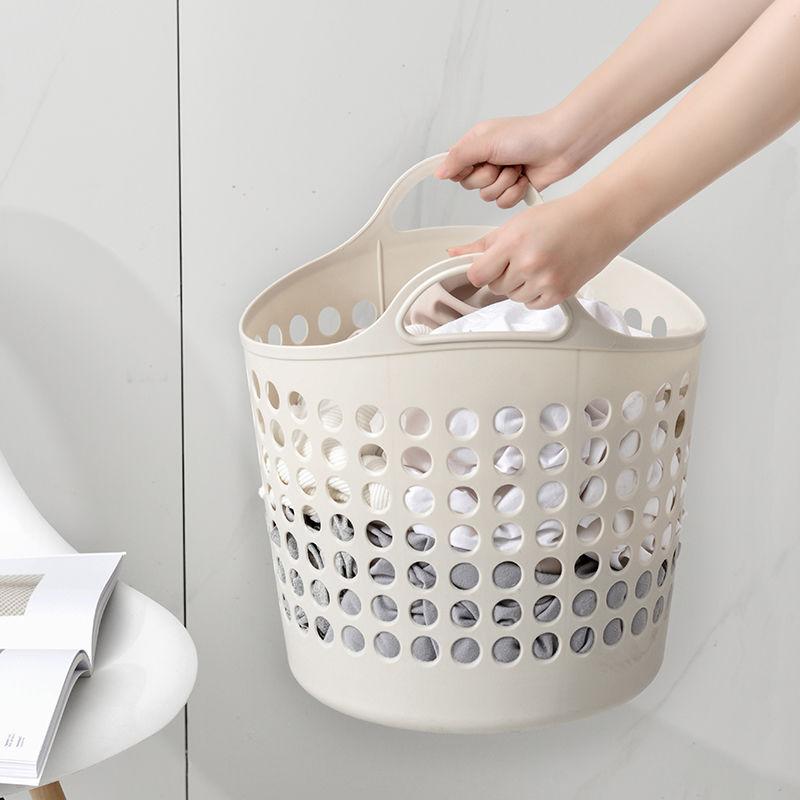 洗濯かご 折りたたみ式 ランドリーバスケット 大容量 PE軟膠 ランドリー収納 浴室 脱衣所 通気性 持ち手付き アイボリー カーキ 北欧グレー 仙女ピンク ブルーグリーン